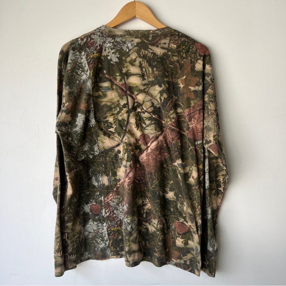 Kings Camo Shirt Brown Green Long Sleeve Mountain Shadow Hunting Pocket